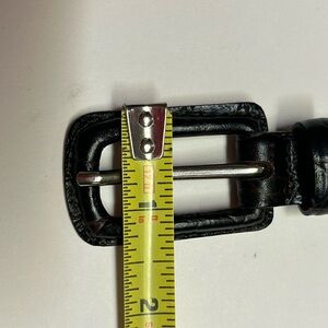 Talbots Brown Italy Croc Pattern Leather Belt Women’s Size M 35 Inches